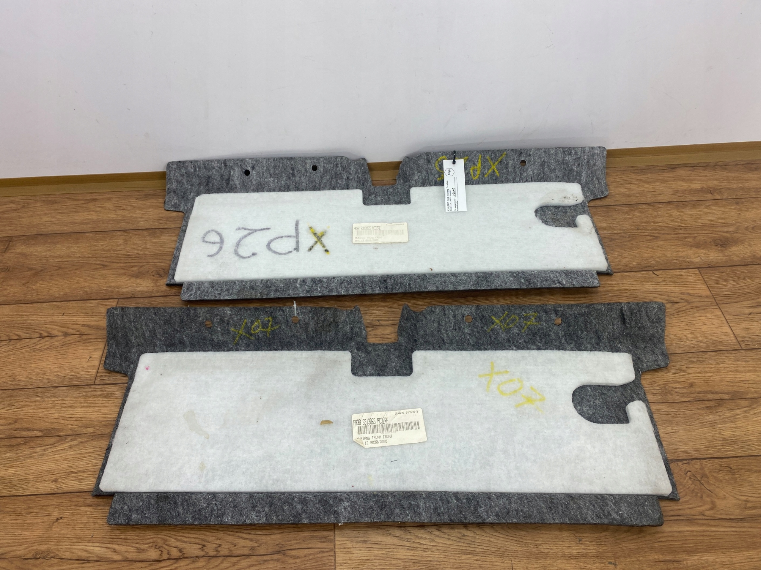 mats carpet boot Ford Mustang VI 2015+