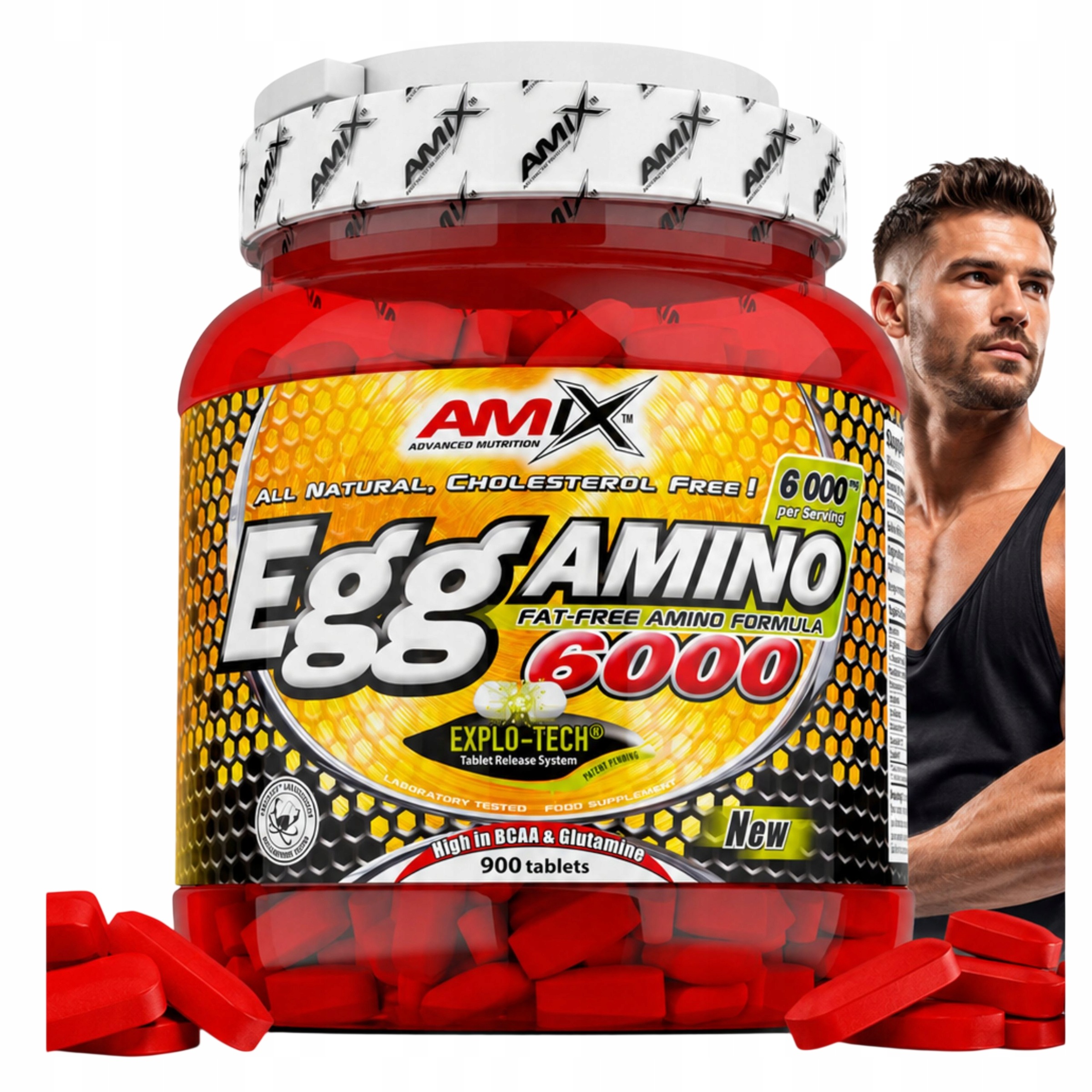 Bcaa Exogenní aminokyseliny Eaa Glutamin Arginin Regenerace svalů 900ks