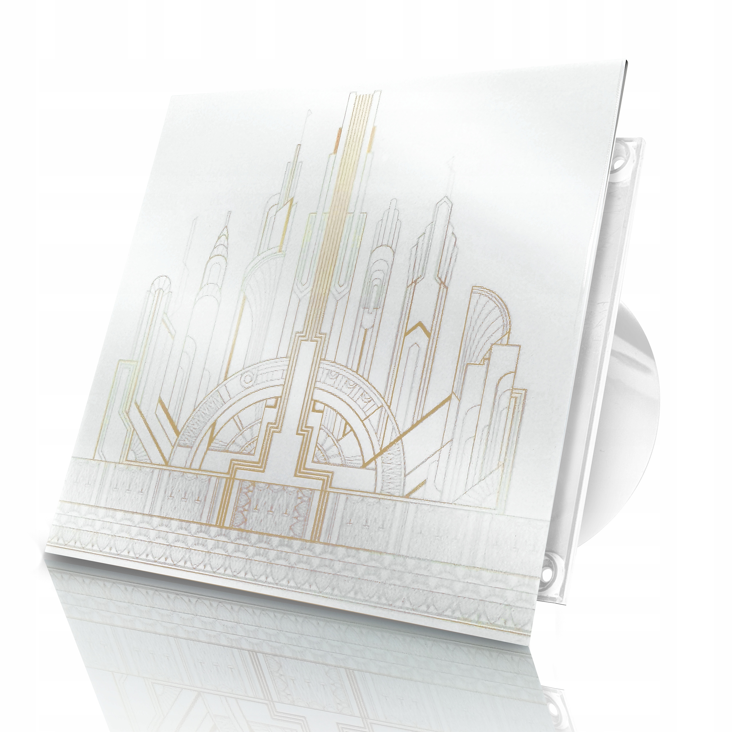 Koupelnový Ventilátor 100 MM Higrostat Časovač 52 Vzorů Zpětná Klapka Bonus