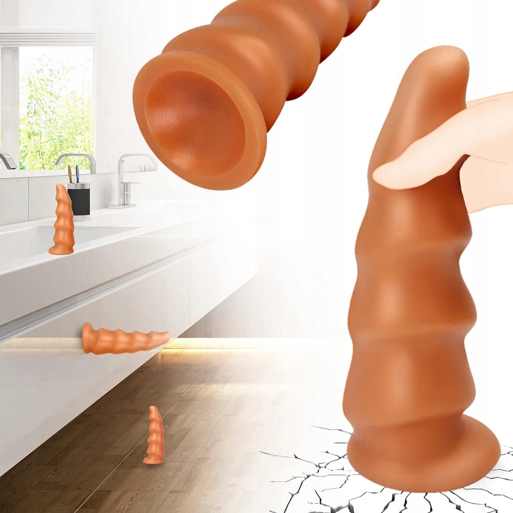 RIESEN Silikonowy Korek Analny 3 Rozmiary Realistyczny Dildo z Przyssawką — miniatura 6