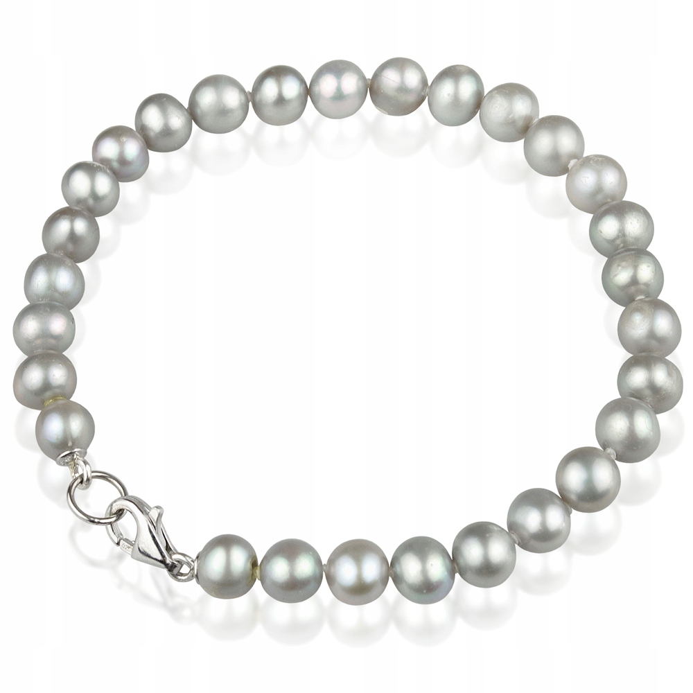 Drobný Náramek Z Pravých Šedých Perel