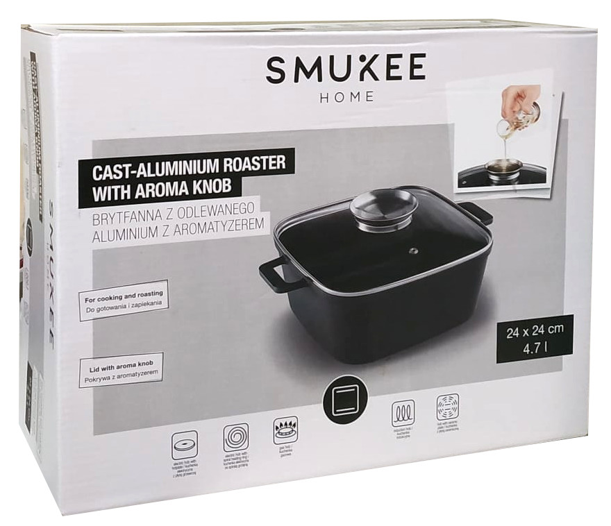 Smukee Zapékací Mísa s aromatizérem 4,7 l, 24 x 24 cm
