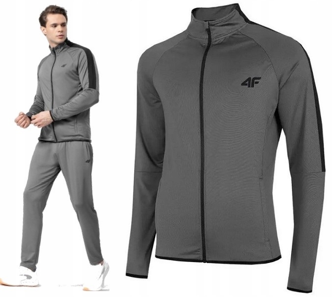 4F Męska Bluza Treningowa Oddychająca Szybkoschnąca BLMF010 > S