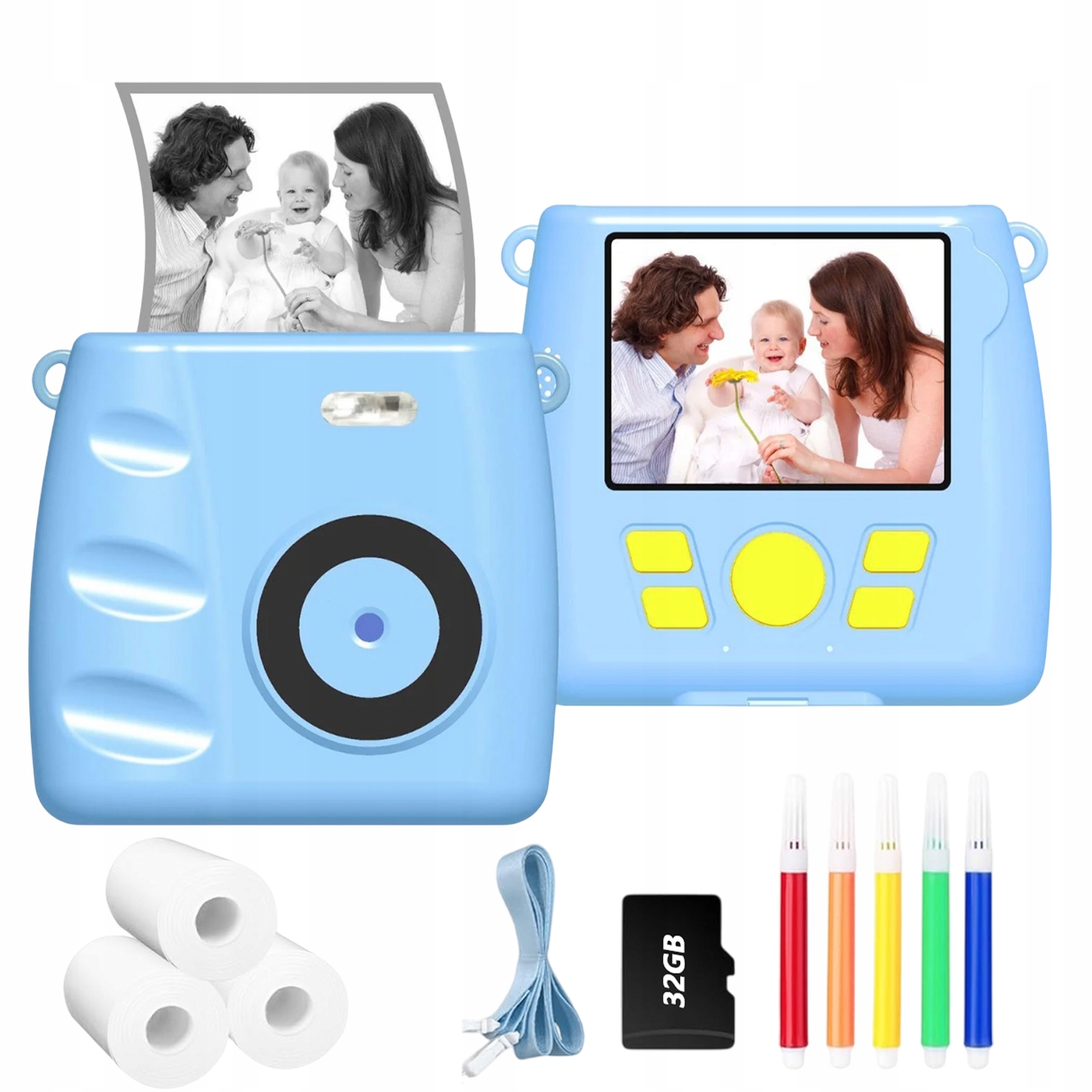 Okamžitá Fototiskárna, Přenosná Mobilní Tiskárna 32 G Karet