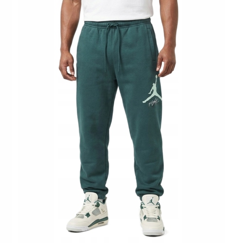 Spodnie sportowe dresy męskie Air Jordan Essentials Baseline Pants Zielone