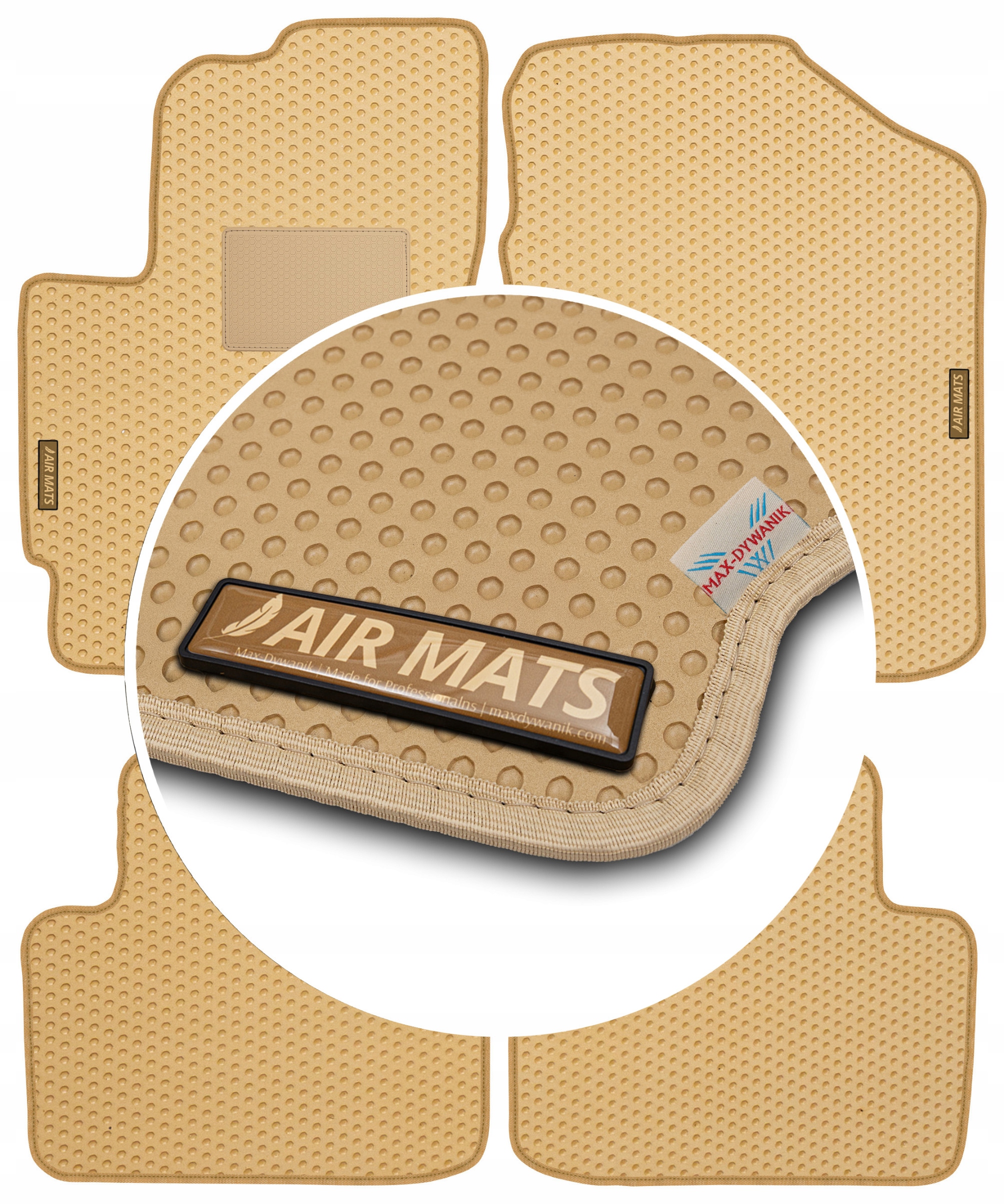 Subaru Justy 2007-2011 Béžové gumové koberce Eva Air Mats