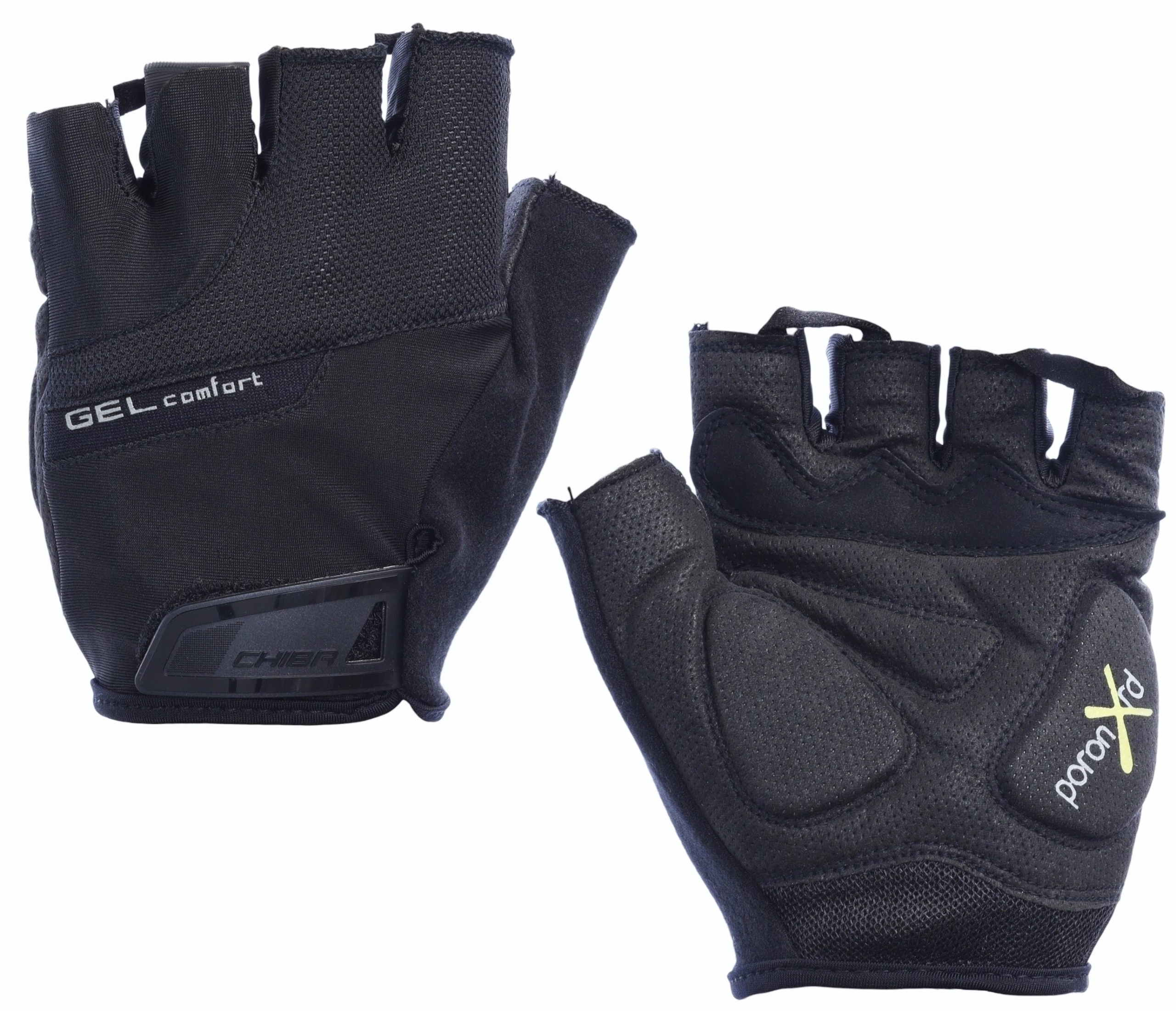 Chiba Gel Comfort Rękawiczki rowerowe Air Vent żelowe czarne M