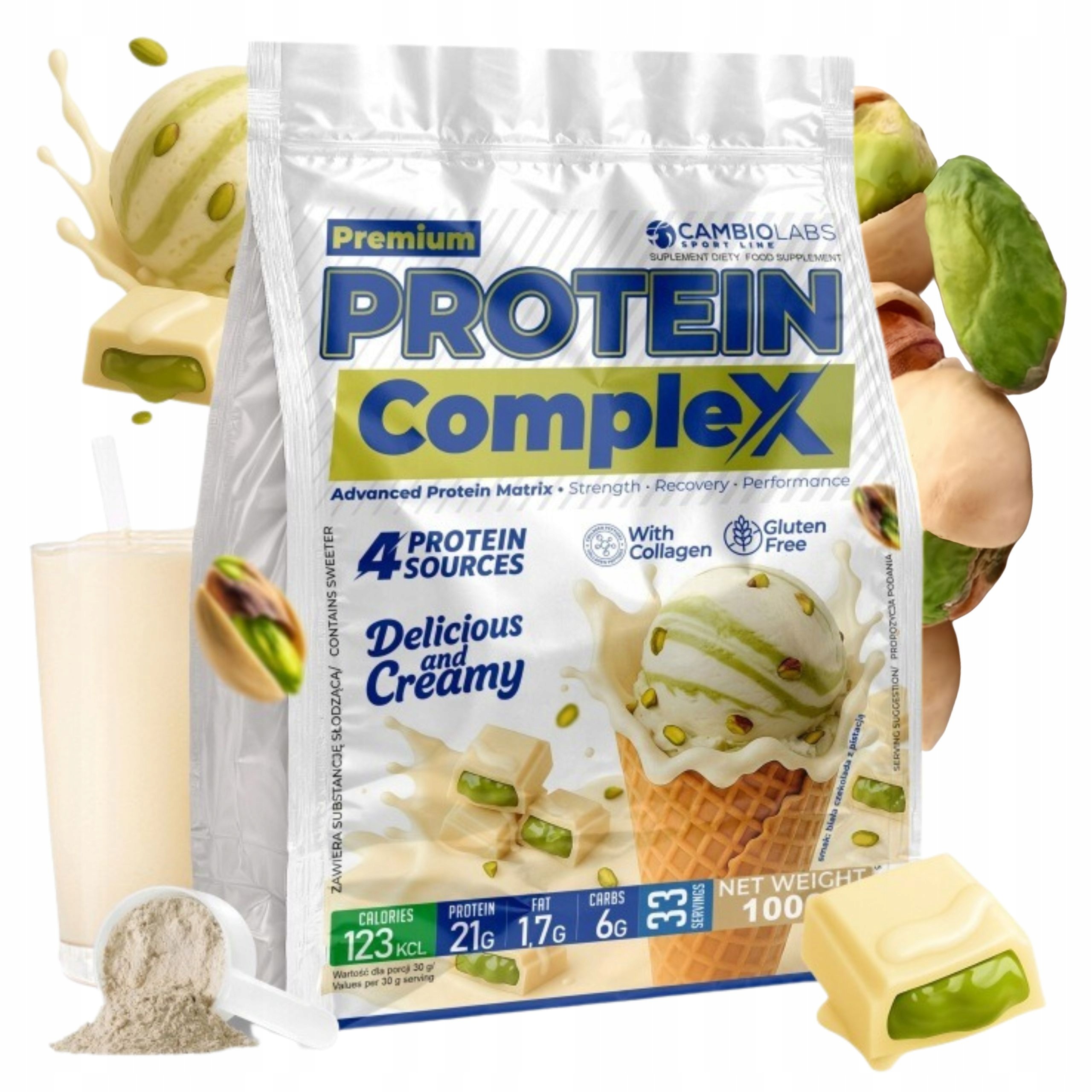 Protein Mix Protein Wpc s kolagenem Albumin Protein Complex 1000 g