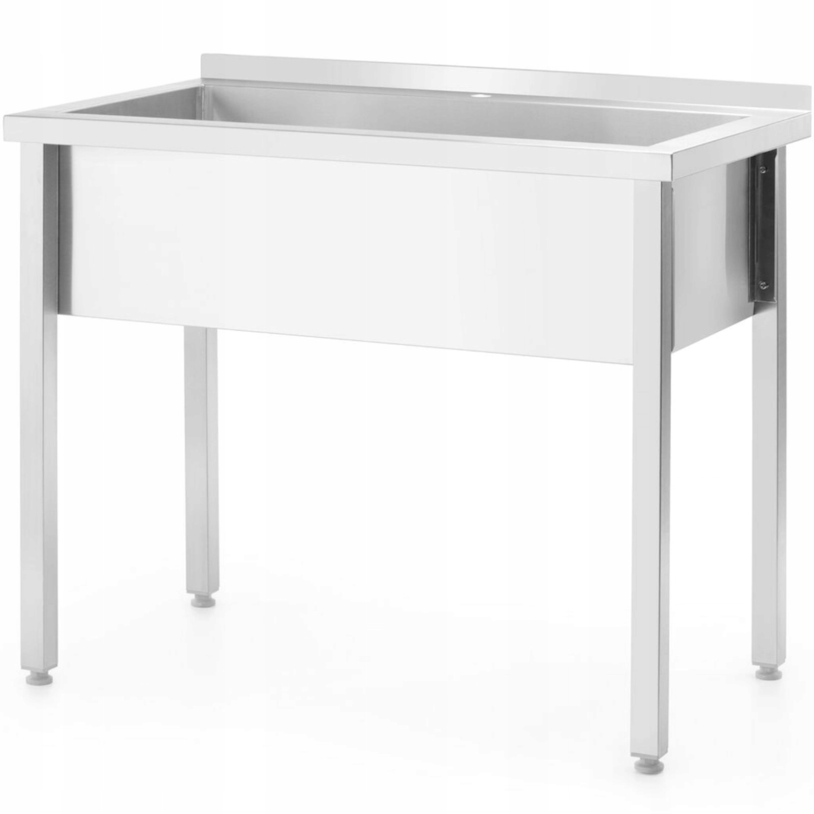 Basen zlew gastronomiczny jednokomorowy Budget Line STAL 800 x 600 x 850 cm