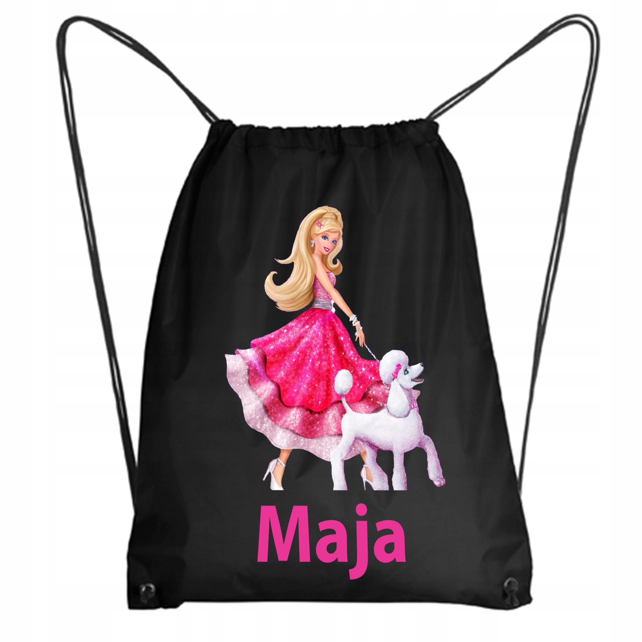 Worek Szkolny Na Buty Plecak Lalki Barbie + IMIĘ