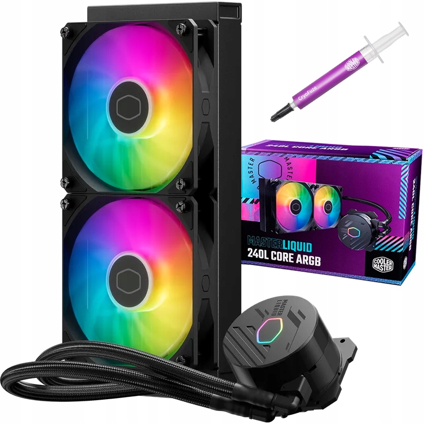 Chłodzenie wodne procesora 240mm A-rgb Amd AM5 AM4 Intel Lga 1851 1700 115X