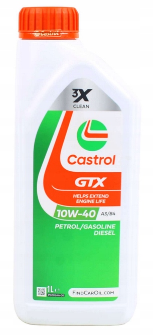 Olej Castrol 10W40 1L Gtx Ultraclean A3/B4