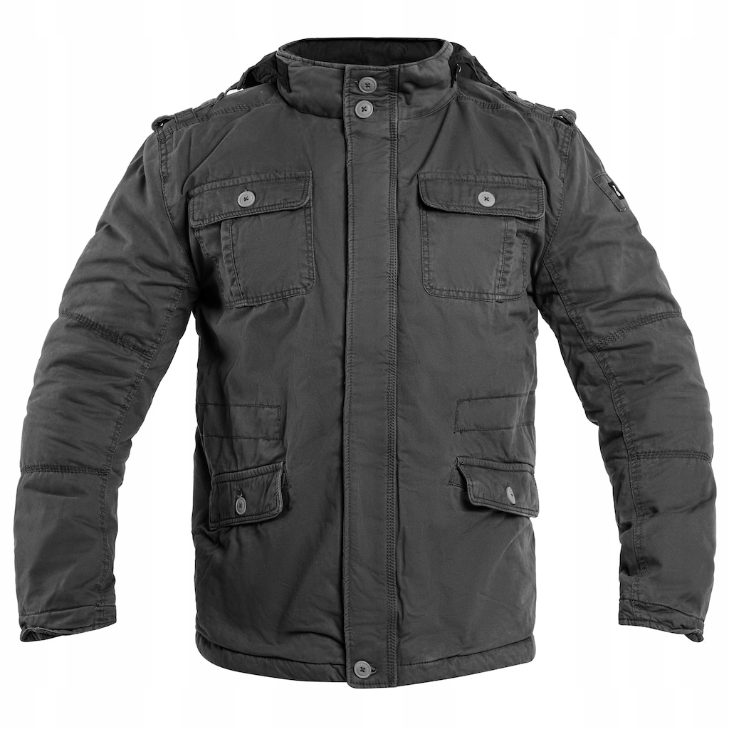 Parka bunda s kapucí vojenská Brandit Britannia Winter černá 3XL