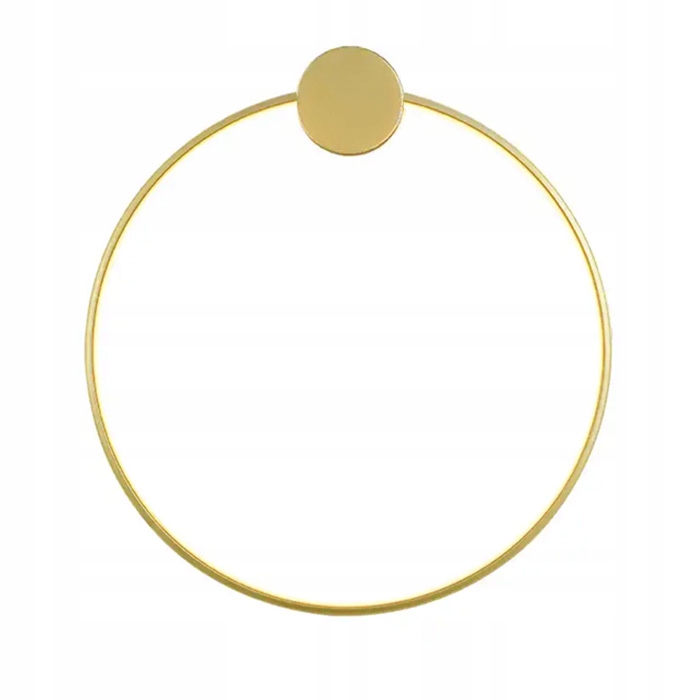 Nástěnná Lampa Led Ring Kruh 40 CM Zlatá