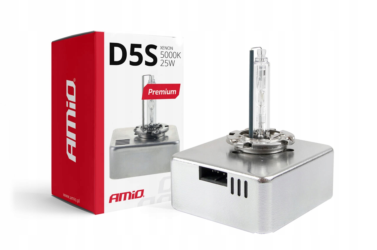 

Żarówka Żarnik Xenon Ksenon D5S 5000K AMiO Premium