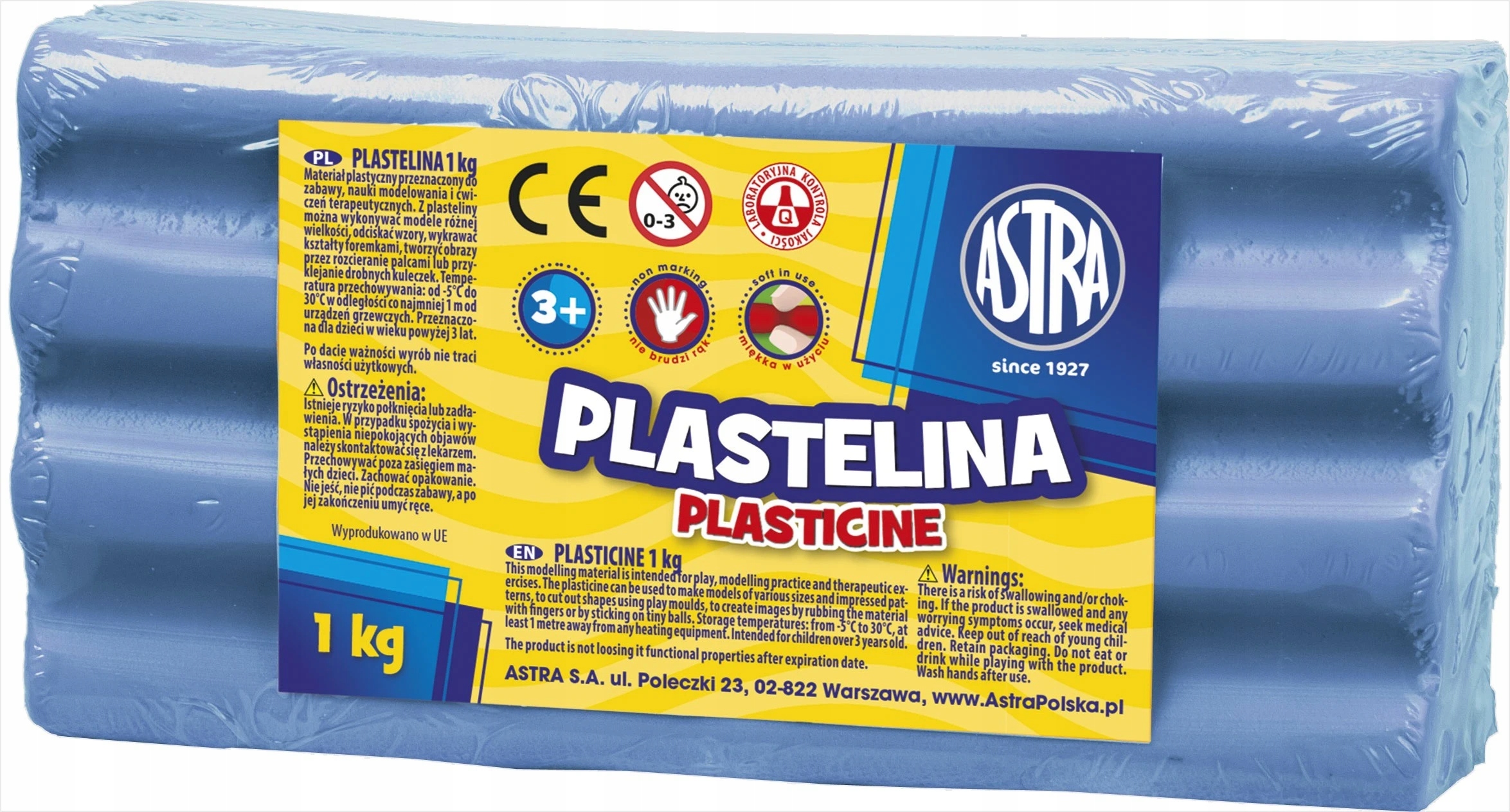 Plastelina 1kg Astra Błękitna