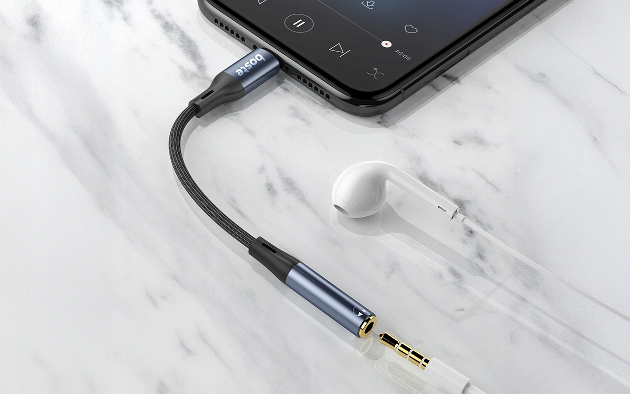 BOSTE KABEL AUDIO USB-C AUX MINI JACK 3,5MM PRZEJŚCIÓWKA DO SŁUCHAWEK DAC Informacje o bezpieczeństwie CE WEEE