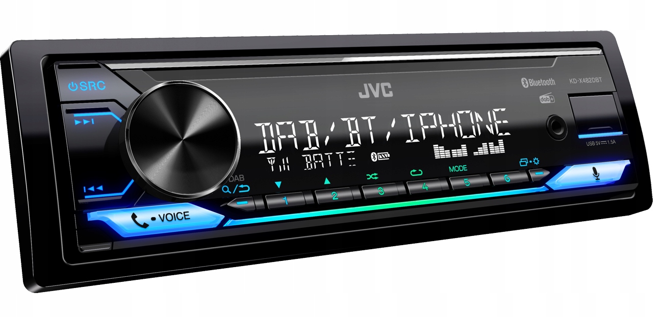 Radio samochodowe Aux MP3 Dab Bluetooth Zielona Góra Jvc KD-X482DBT
