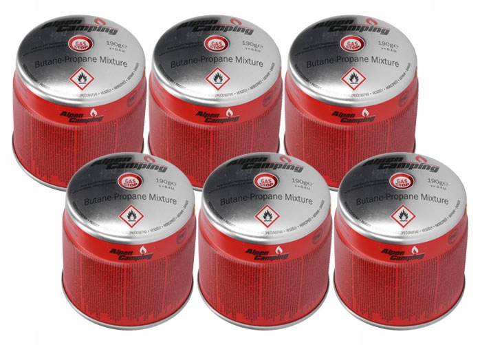 

Gaz do Kuchenki kartusz Palnika Lutlampy 190g x6