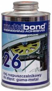 

Multibond 26 Klejenie gumy z metalem 800ML
