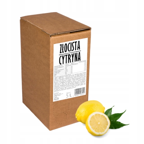 Sok z cytryny 100% cytryna Nfc 5L cytrynowy do herbaty, drinka i na syrop