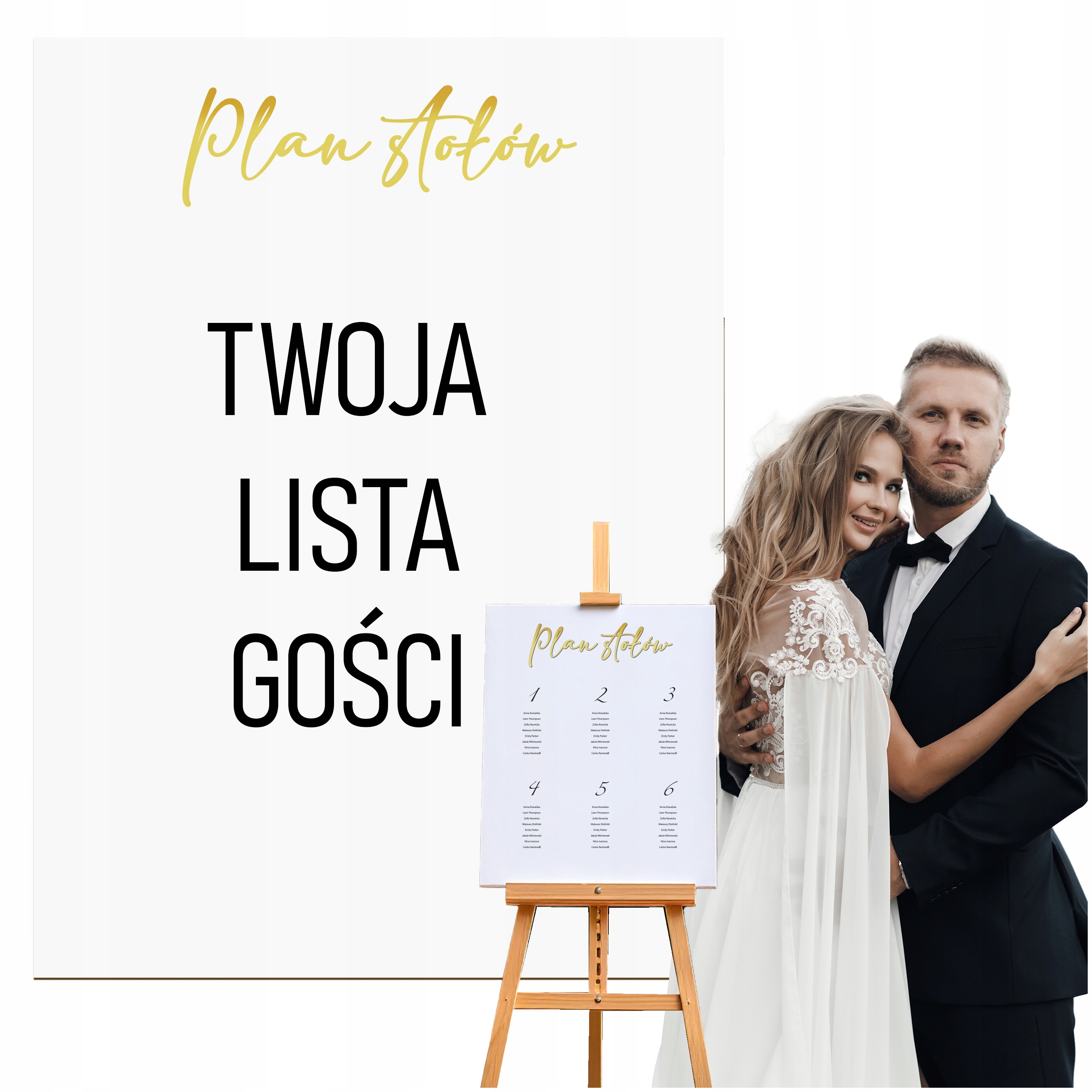 Personalizovaná tabule s gravírováním Čísla stolů Velký plán uspořádání svatební hostina