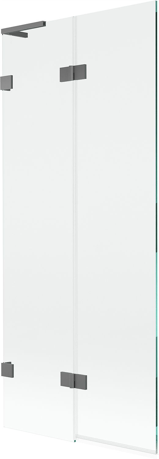 Mexen Lunar L vanová zástěna 2-křídlá levá 80 x 150 cm, transparentní, gun
