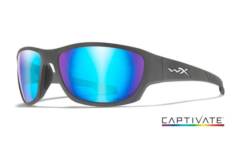 Rybářské brýle Wiley X Climb Captivate Blue Mirror Matte Grey Frame