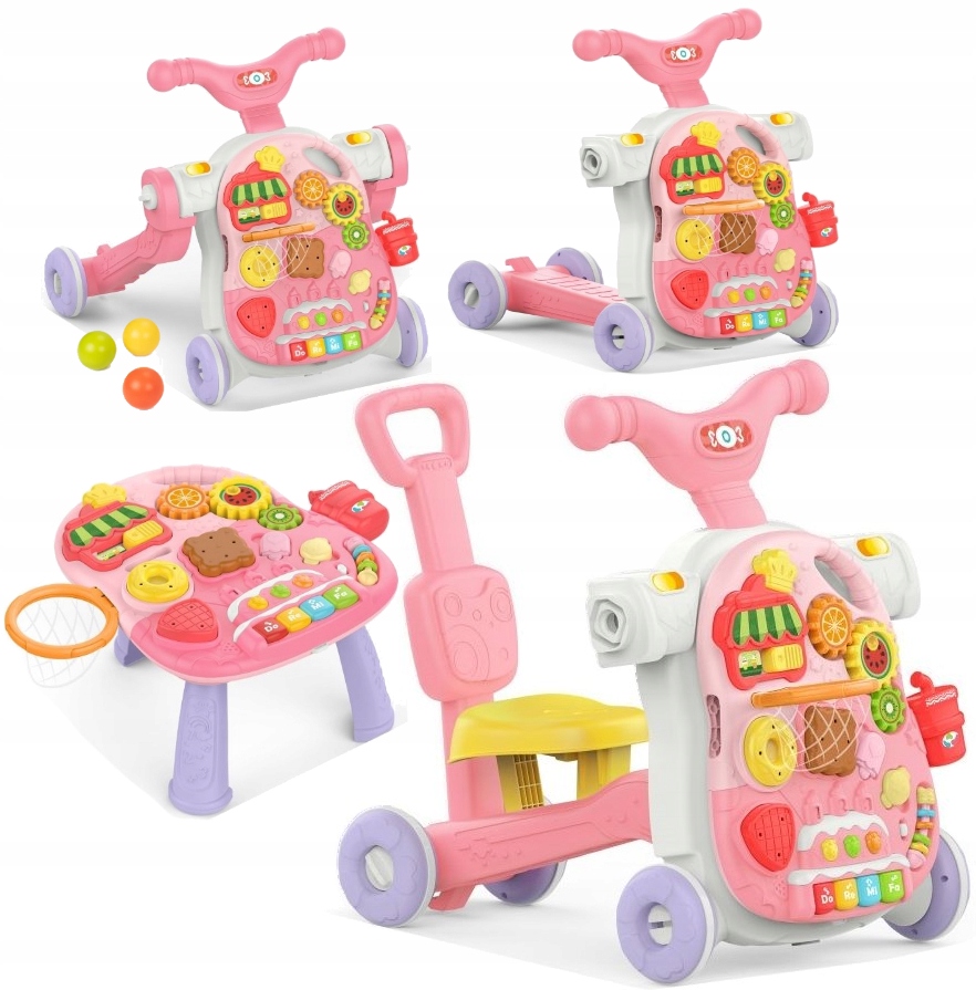 

Jeździk Hulajnoga Chodzik Pchacz Interaktywny 5w1