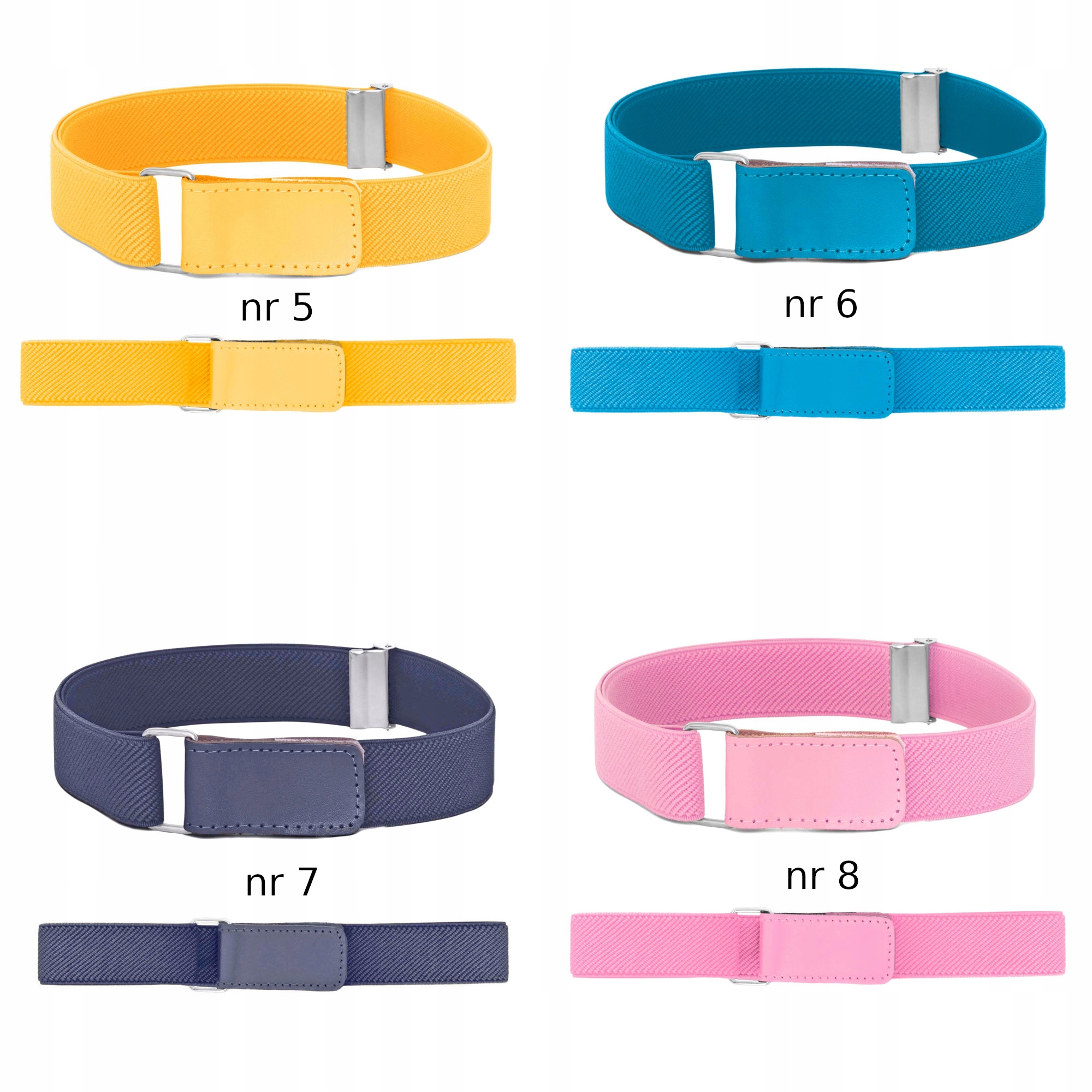 Pasek Dziecięcy do Spodni Rzep Elastyczny dla Dziewczynki Chłopca KOLORY Kod producenta Pasek Dziewczęcy Chłopięcy na Rzep Regulacja