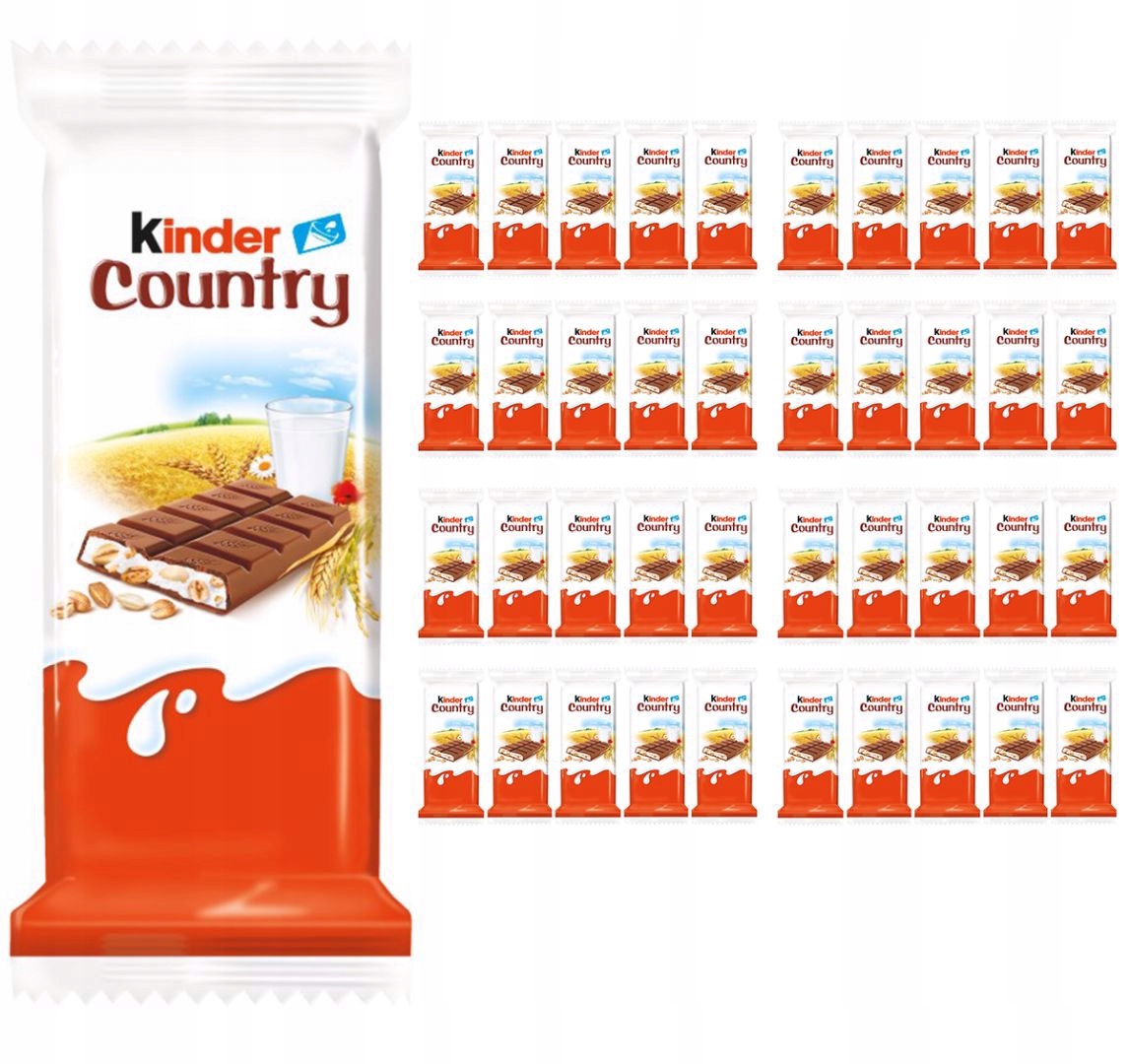 Kinder Country Čokoláda s mléčnou náplní 23,5 g x 40 kusů