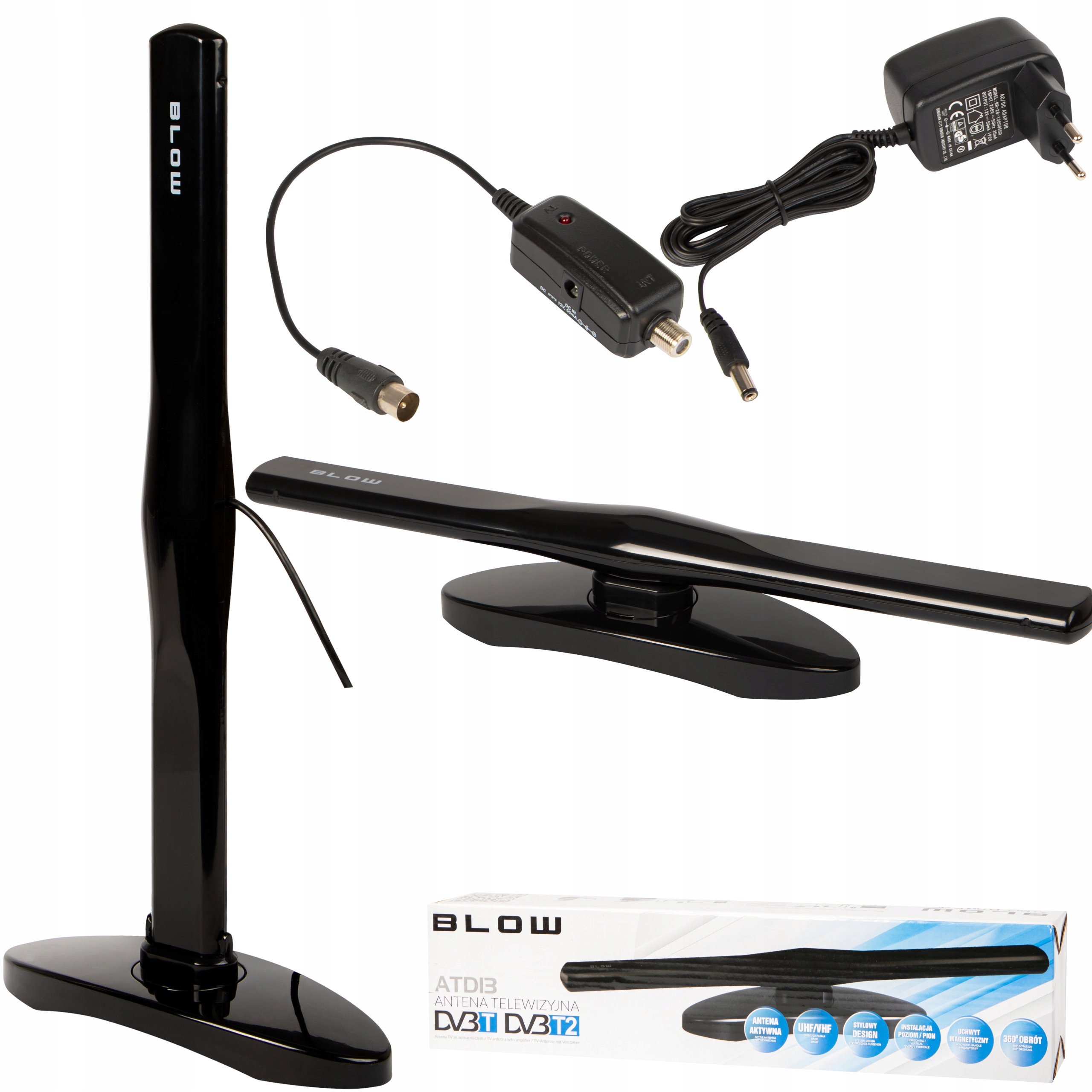 

Antena Blow zewnętrzna pokojowa Dvb-t MUX-8 4K Hd