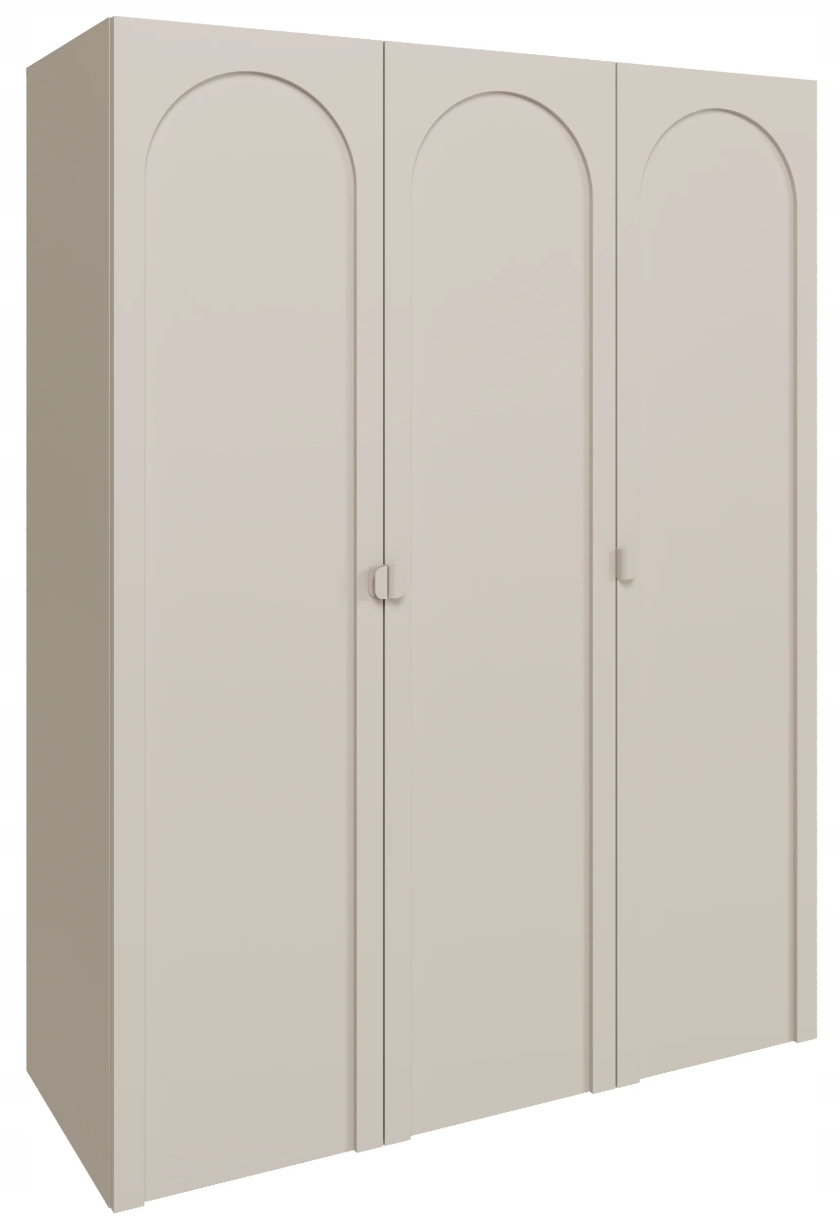 Szafa trzydrzwiowa Arkadia z frezowanym frontem 150 cm kaszmir