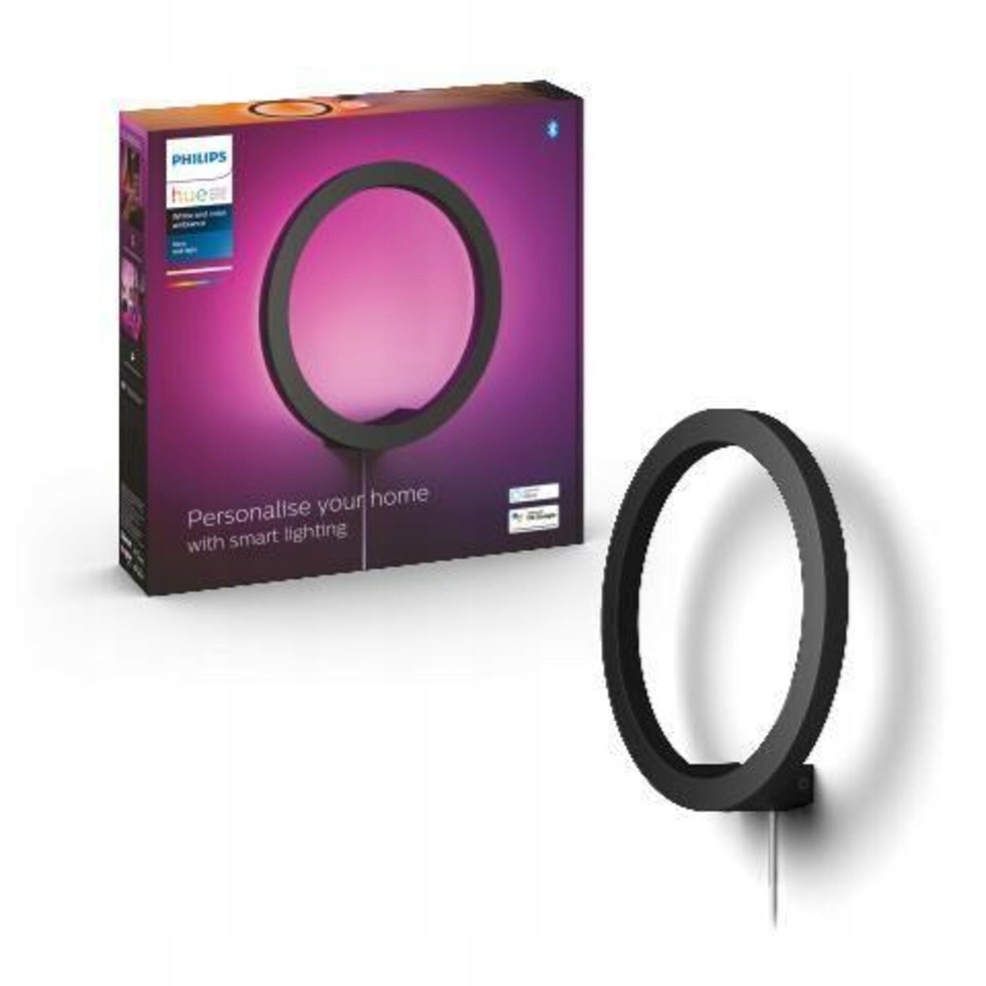 Philips Hue Sana čierne nástenné Led Rgb 20W 1400lm 24V Bluetooth stmievateľn