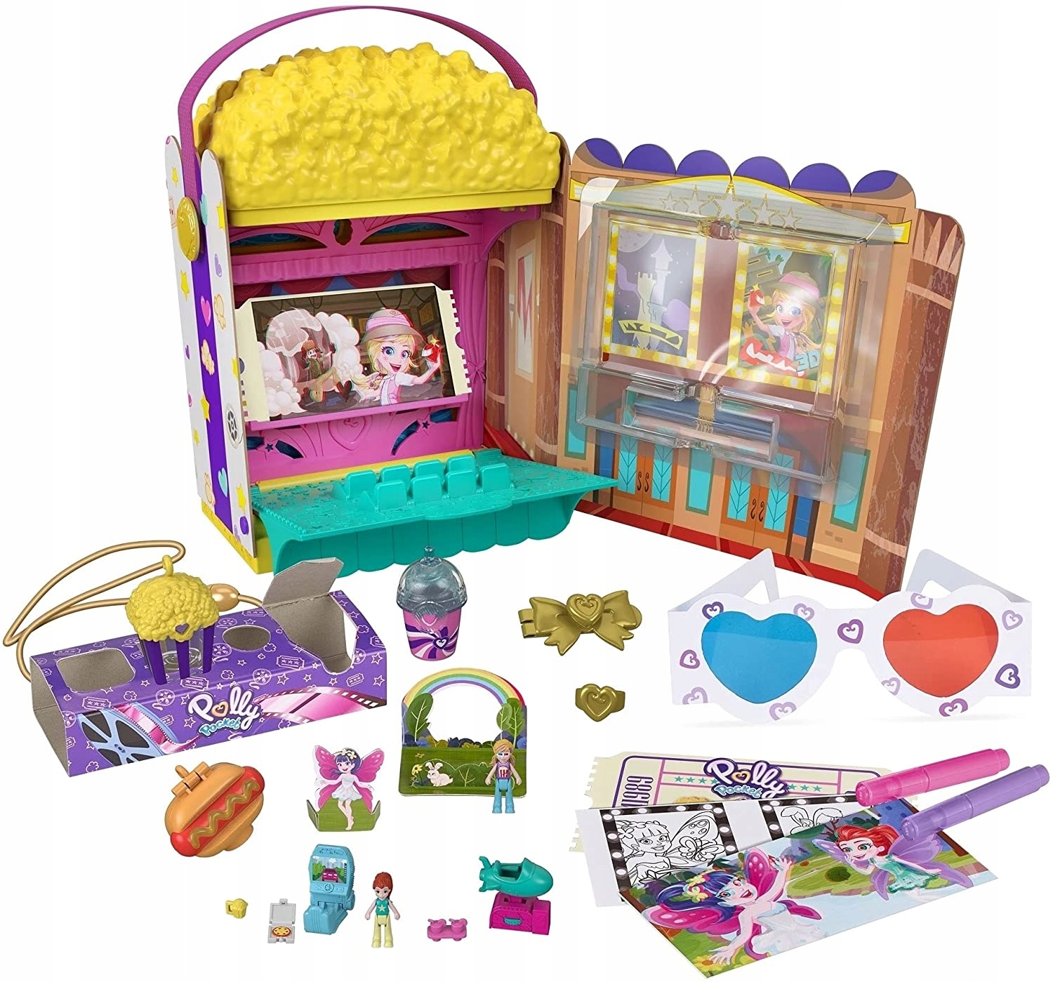 

Polly Pocket Popcorn Zestaw Kinowy 20 ele. GVC96