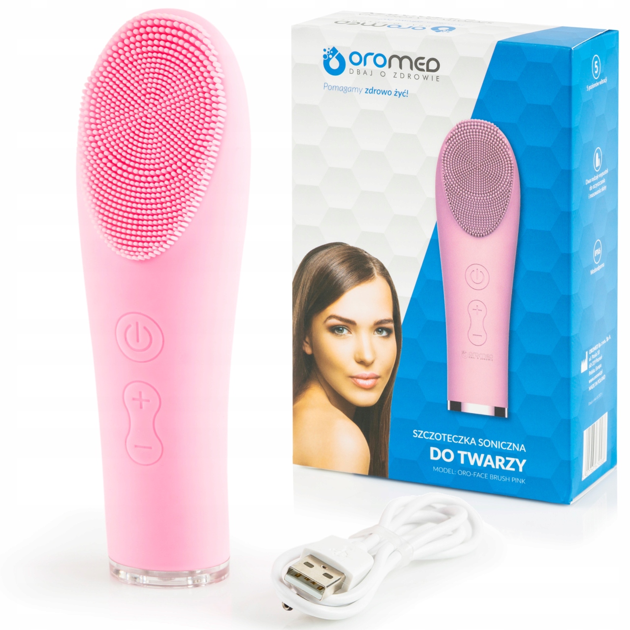Oromed Oro-face Pink Sonický Kartáček Na Čištění Obličeje, Růžový
