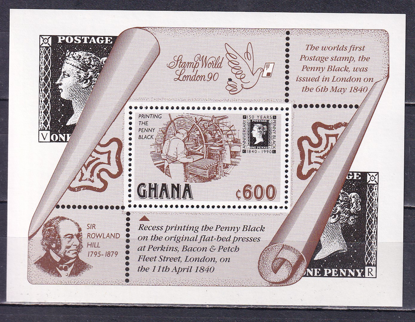 Ghana, Blok 156, 1990r., stan **, A3909