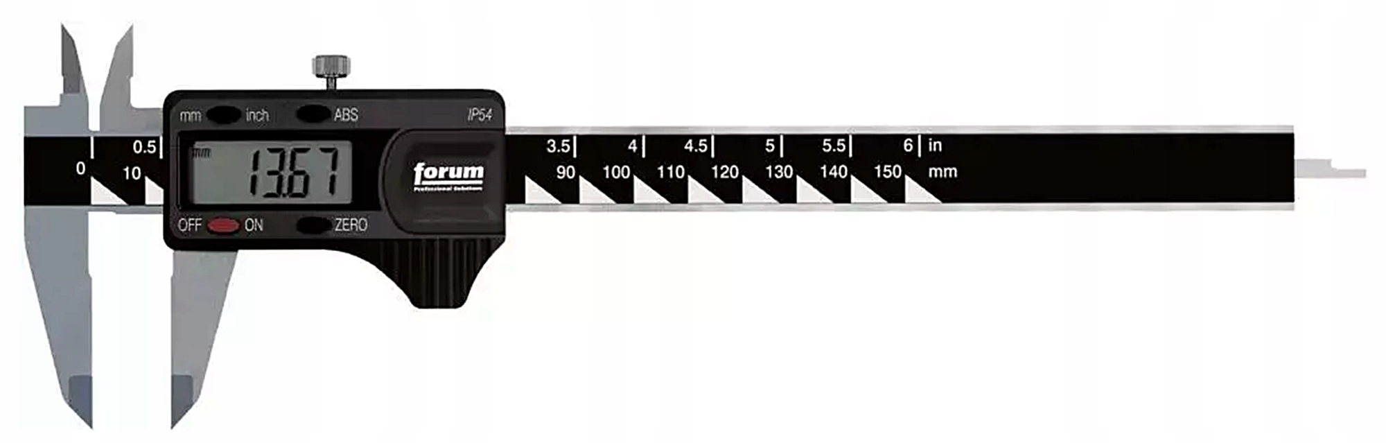 Elektronické posuvné měřítko 200 mm IP54 s obdélníkovou hloubkou 8103127 Forum