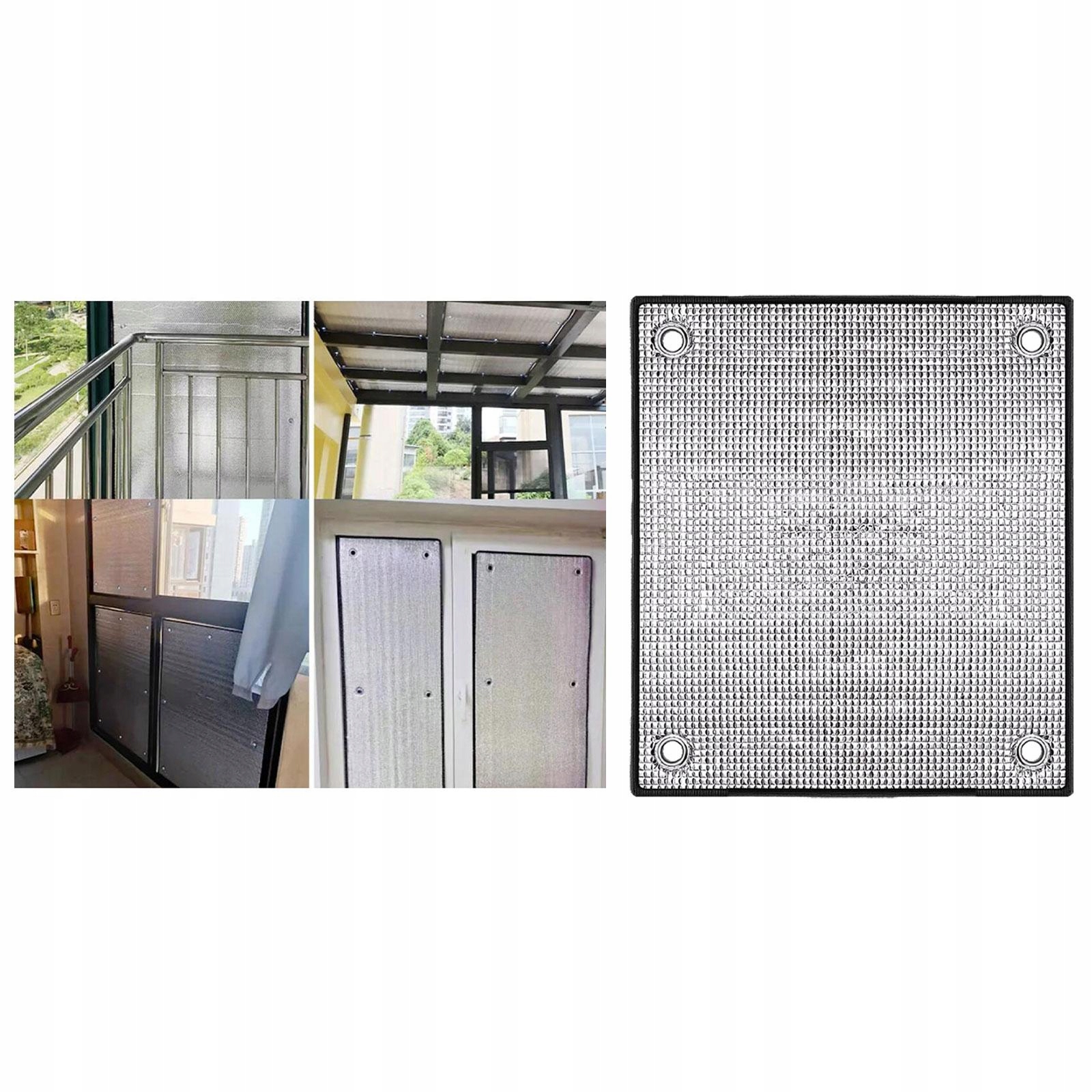 Folia okienna dwustronna, odbijająca ciepło, chroniąca przed słońcem, Transparentność brak informacji