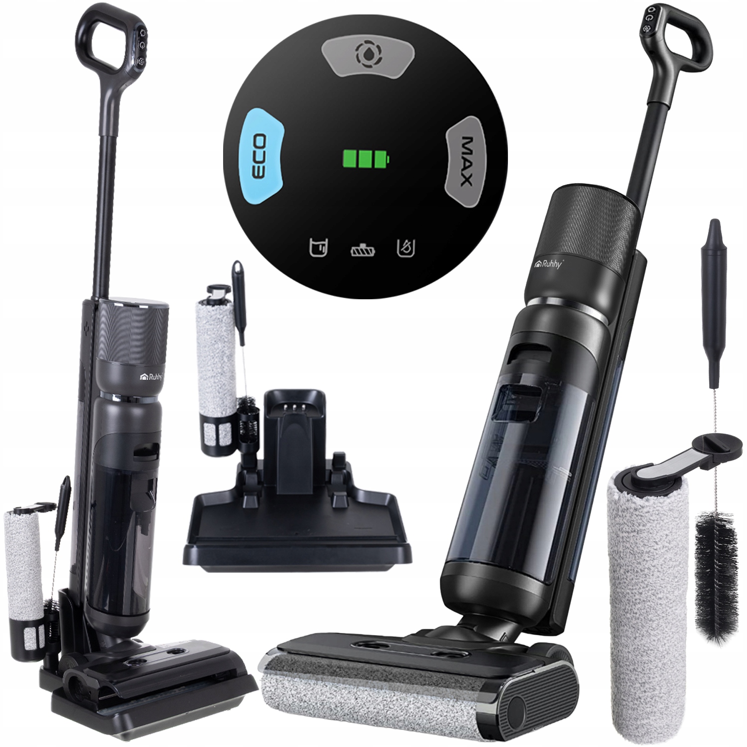 Vertikálny vysávač Lixo Bezdrôtový samočistiaci vysávač 200 W Hepa 16 kPa