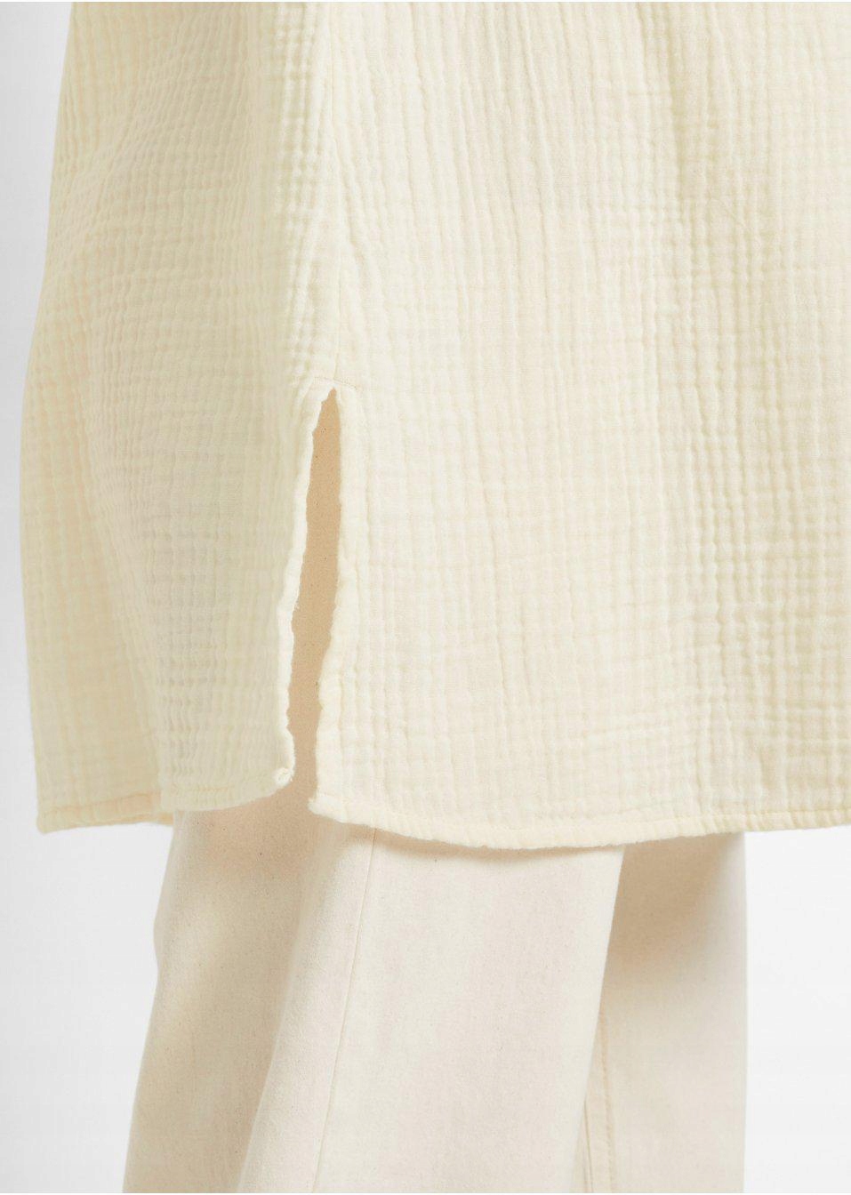 38 VV1 TUNIKA CIĄŻOWA MUŚLINOWA Wzór dominujący bez wzoru