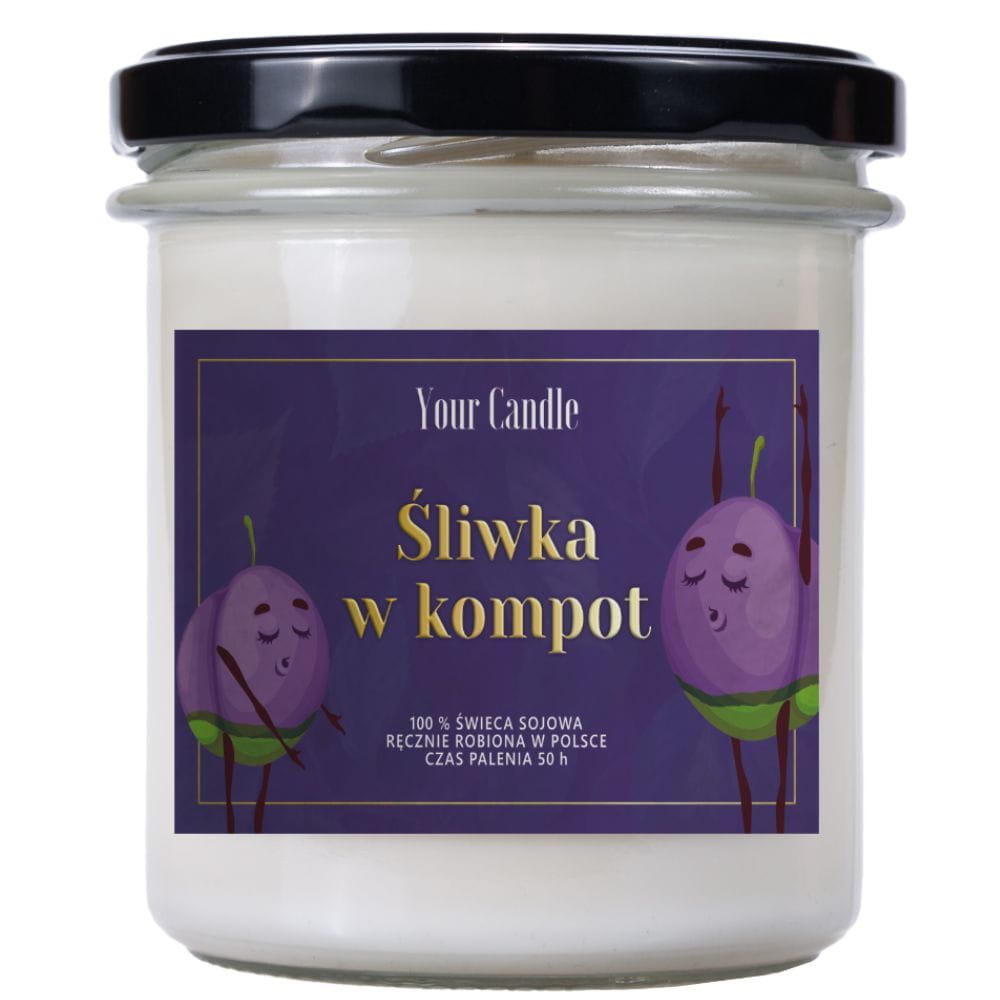 

Świeca sojowa śliwka w kompot 300 ml your candle