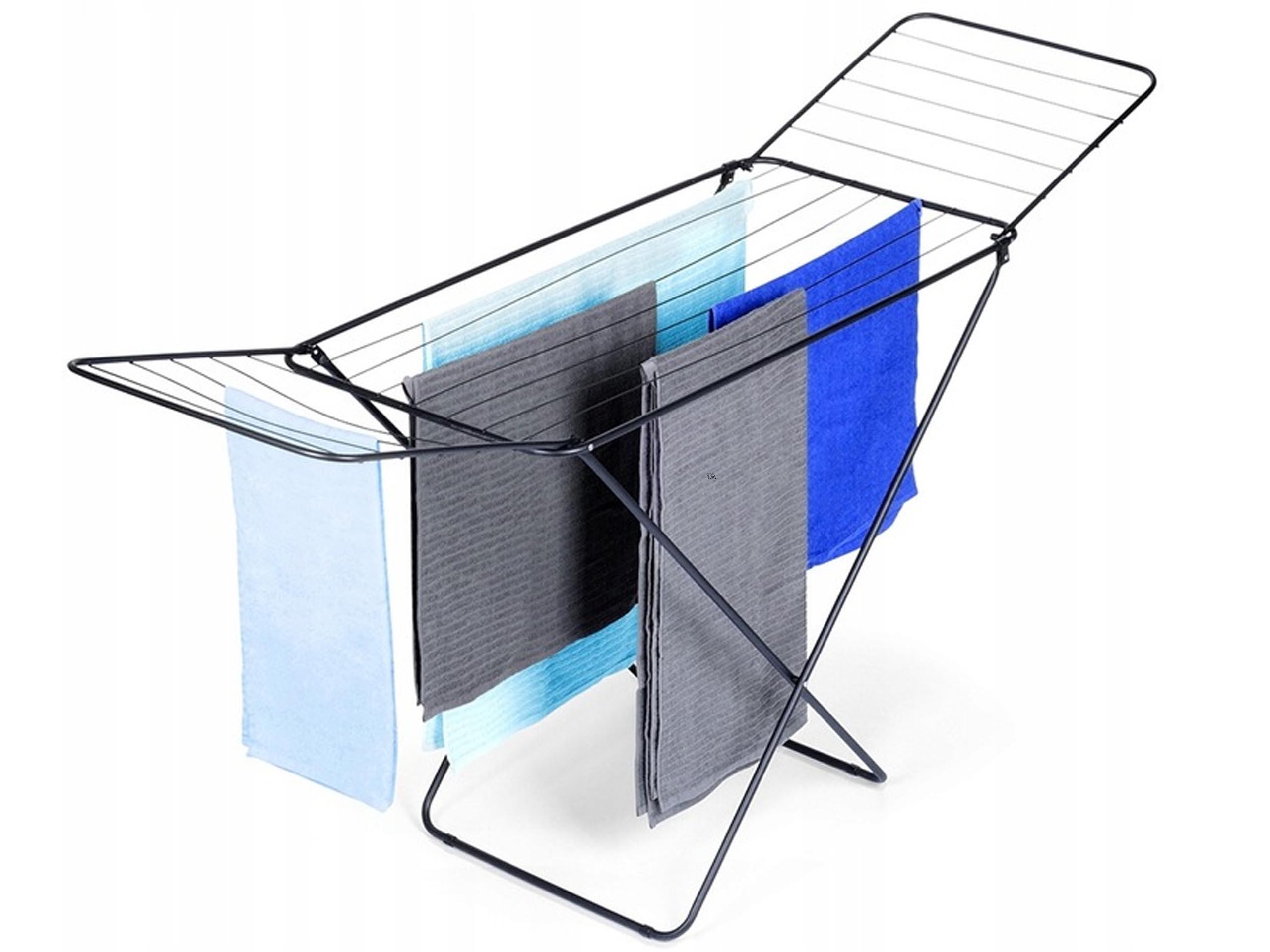 Levně Sušák na prádlo Kovové oblečení Spodní prádlo Černá Stojící Horizontální