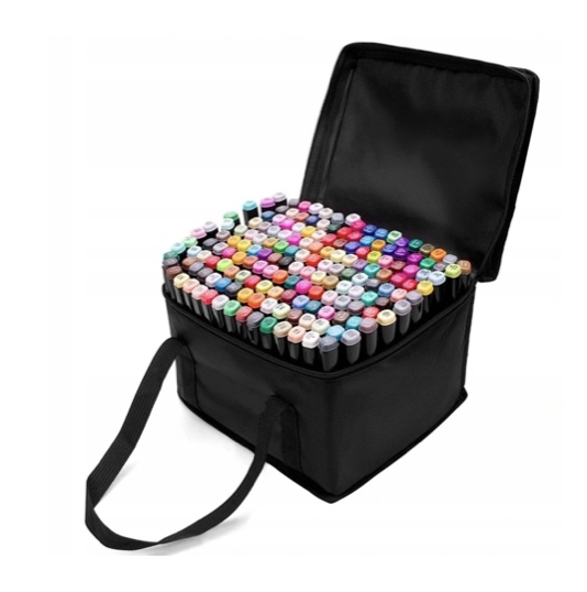 MARKERY PISAKI CIENKOPISY ALKOHOLOWE ZESTAW 204 SZ