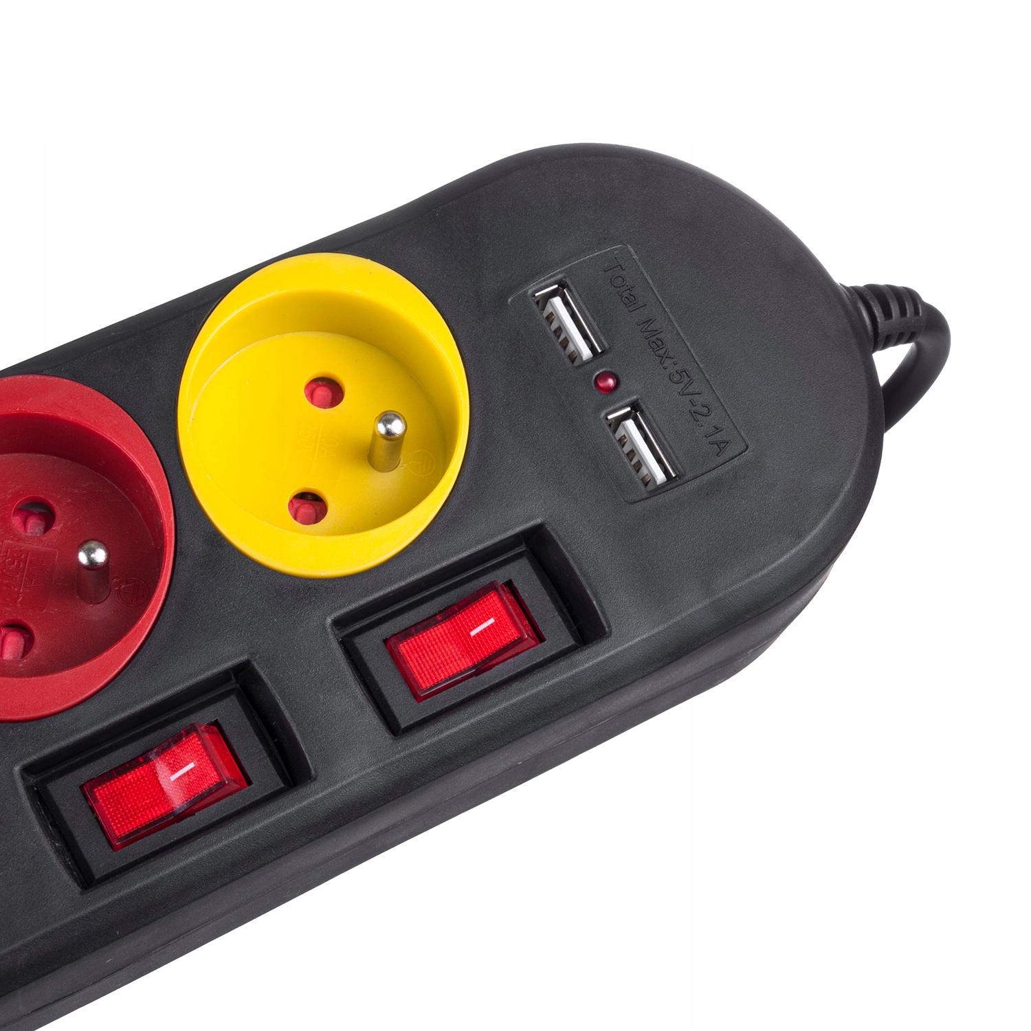 LISTWA ZASILAJĄCA PRZEDŁUŻACZ 4GN + 2x USB 2500W Kod producenta 79423