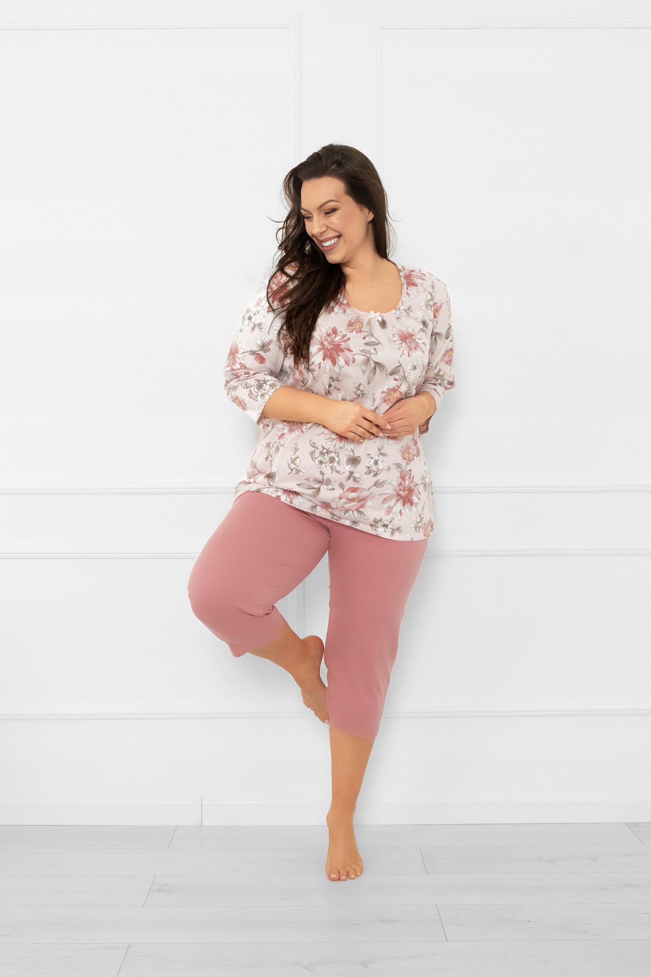 Dámské pyžamo 3/4 rukáv, 3/4 kalhoty Betula XXXXL Italian Fashion