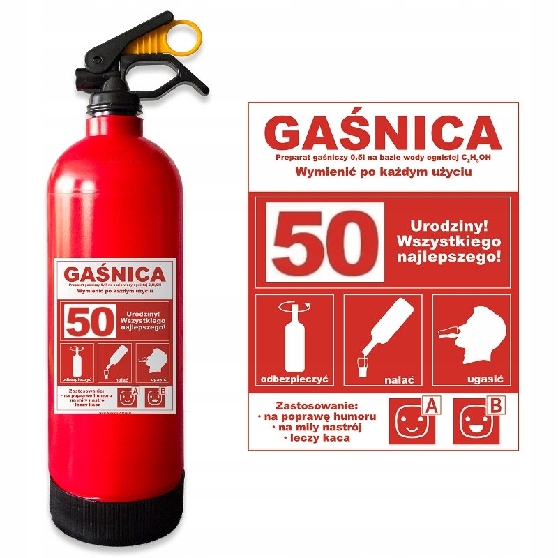 

Gaśnica Na 50tkę Schowek Butelka Alkohol
