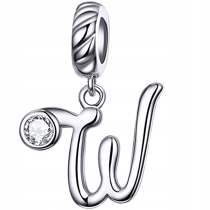 

Charms Literka W do Pandora srebro 925 koralik