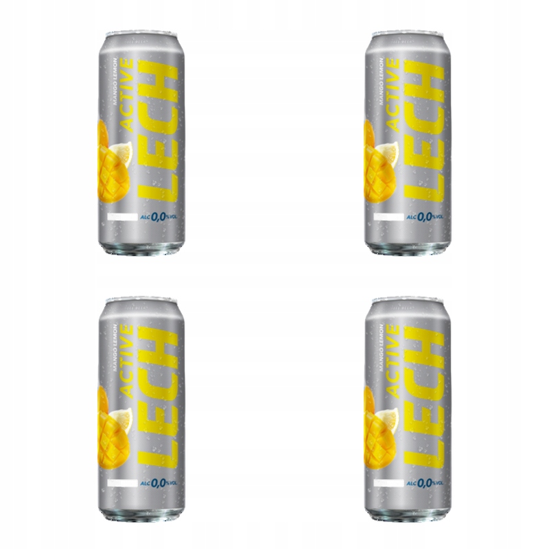 Pivo Lech Free Active Mango 0,0% 4x500 ml plechovka X4