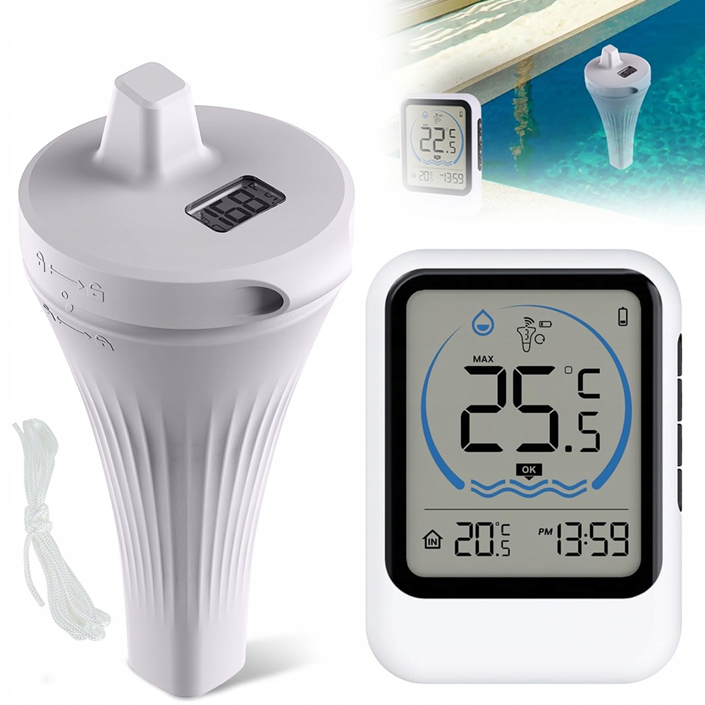 Bazénový Teploměr Plovoucí Meteorologická Stanice Měření V Telefonu